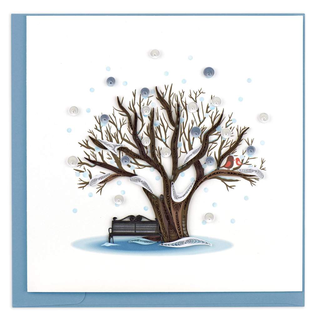 Winter Tree Quilling Card