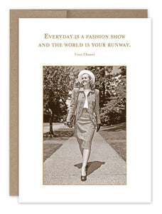 Fashion Show Birthday Card