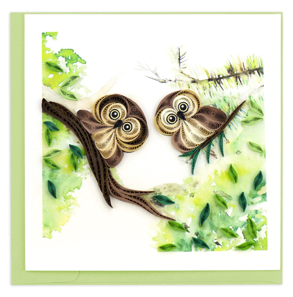 Owlets Quilling Card