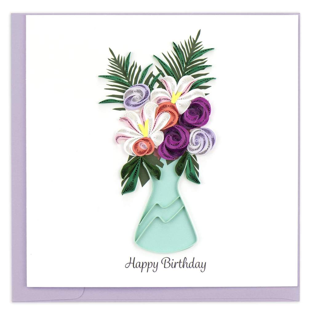 Birthday Arrangement Quilling Card