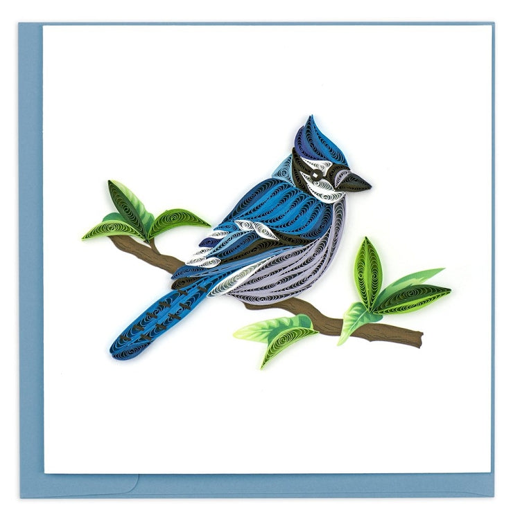 Blue Jay Quilling Card