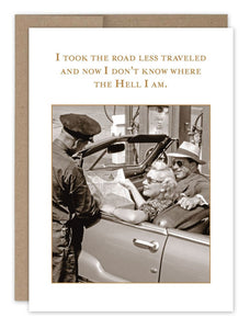 Less Travelled Birthday Card