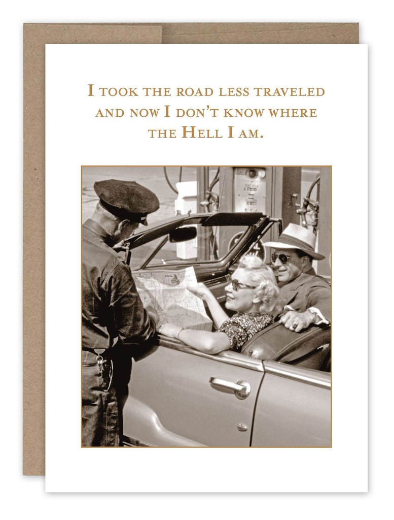 Less Travelled Birthday Card