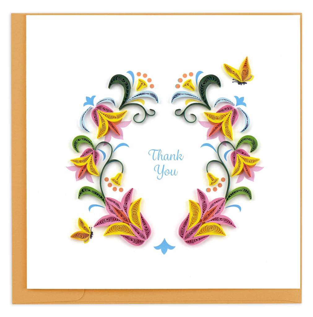 Thank You Quilling Card