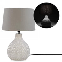 Load image into Gallery viewer, Cross Hatch Table Lamp, Grey
