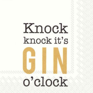 Gin O'Clock Cocktail Napkin