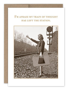 Train of Thought Birthday Card