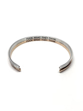 Load image into Gallery viewer, Fuck What They Think Bangle by Glass House Goods
