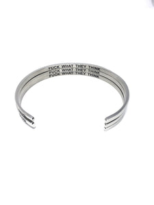 Fuck What They Think Bangle by Glass House Goods