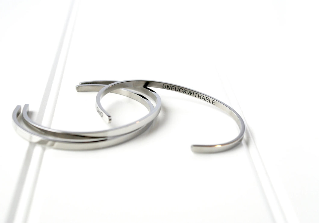 Unfuckwithable Bangle by Glass House Goods