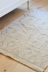 Dezi Kilim Rug, Silver *FINAL SALE*