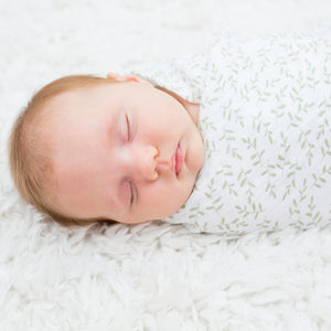 Lulujo Cotton Swaddles Daisy/Greenery 2 pack