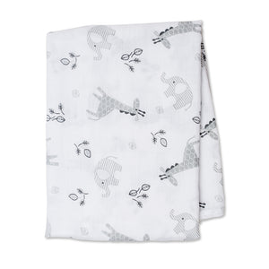 Lulujo Cotton Muslin Swaddle - Afrique