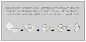 Lulujo Cotton Muslin Swaddle - Afrique