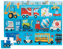 Load image into Gallery viewer, Crocodile Creek Vehicles Floor Puzzle
