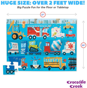 Crocodile Creek Vehicles Floor Puzzle