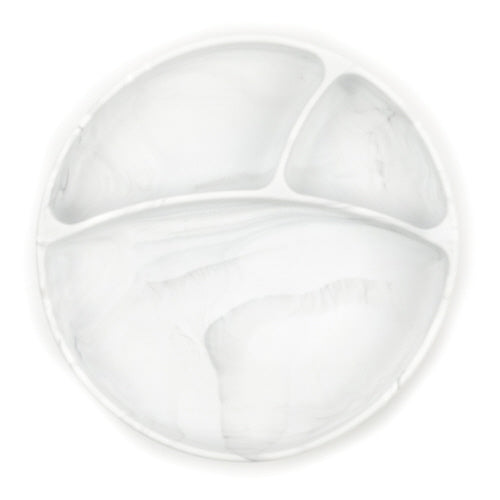 Marble Suction Wonder Plate by Bella Tunno