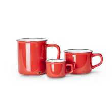 Load image into Gallery viewer, Enamel Look Red Espresso Cup
