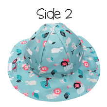 Load image into Gallery viewer, Kids UPF50+ Patterned Sun Hat - Pink Zoo
