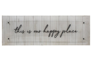 Our Happy Place Sign