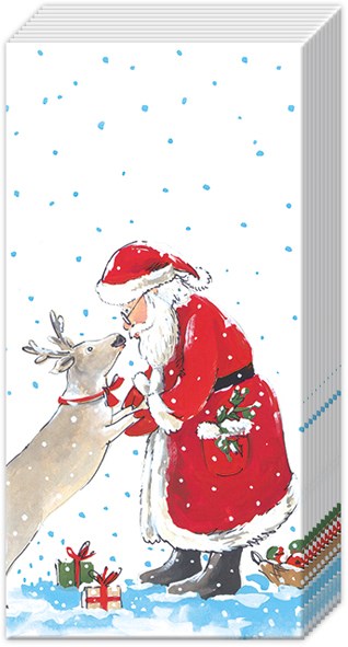 Santa's Best Friend Pocket Tissue