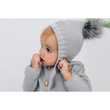 Load image into Gallery viewer, Beba Bean Faux Fur Pom Pom Hat 6-12 months
