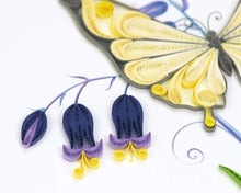 Load image into Gallery viewer, Butterfly &amp; Bluebells Birthday Quilling Card
