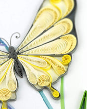 Load image into Gallery viewer, Butterfly &amp; Bluebells Birthday Quilling Card
