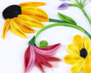 Wildflower Birthday Blooms Quilling Card