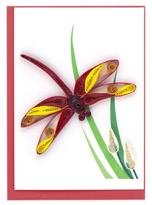 Dragonfly Quilling Enclosure Card