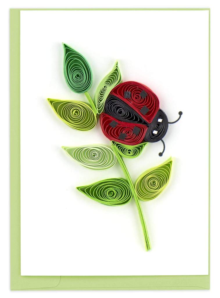 Ladybug Quilling Enclosure Card
