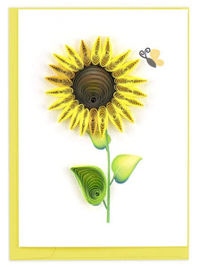 Sunflower Quilling Enclosure Card