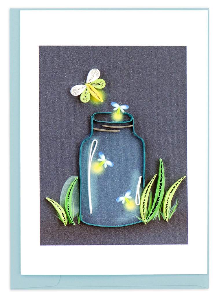 Fireflies Quilling Enclosure Card
