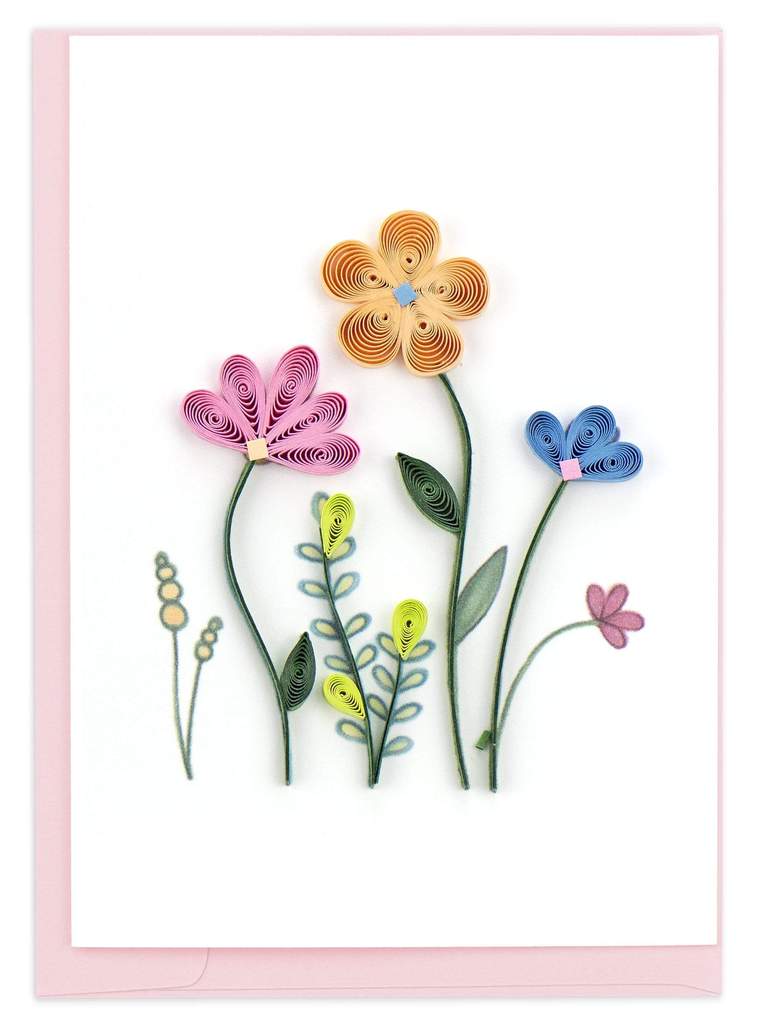 Wildflowers Quilling Enclosure Card