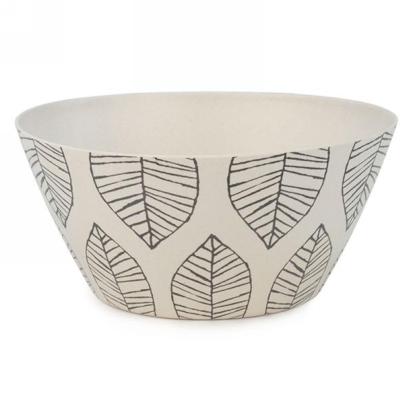 Leaf Motif Bamboo Bowl