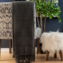 Load image into Gallery viewer, Grey Honey Comb Throw
