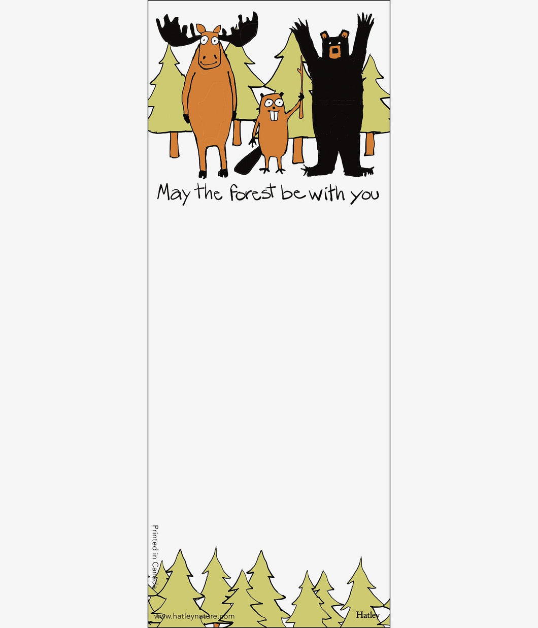 May the Forest Be With You Magnetic Notepad