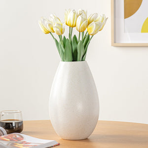 Parker Specked Glaze 11.5h" Ceramic Bulb Vase