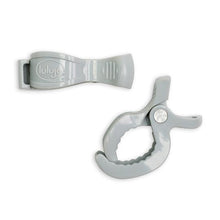 Load image into Gallery viewer, Lulujo 2pck Stroller Clips-Grey
