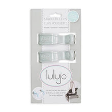 Load image into Gallery viewer, Lulujo 2pck Stroller Clips-Grey
