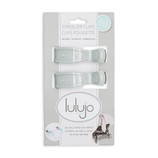 Lulujo 2pck Stroller Clips-Grey