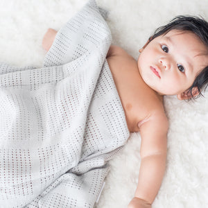 Lulujo Cellular Blanket - Grey
