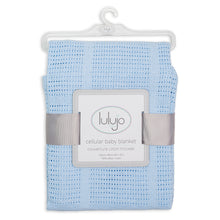 Load image into Gallery viewer, Lulujo Cellular Blankets - Blue
