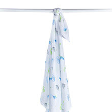 Load image into Gallery viewer, Cotton Muslin Swaddle - Prehistoric Pals
