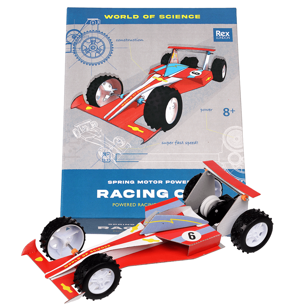 Make Your Own Spring Motor-Powered Racing Car