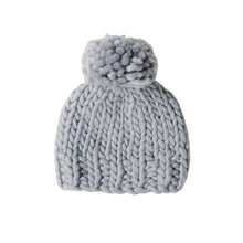 Load image into Gallery viewer, Beba Bean Baby Chunky Knit Hat, Grey
