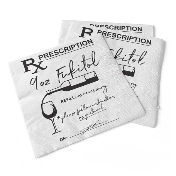 Rx Prescription Napkin