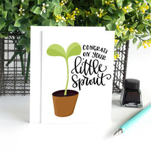 Load image into Gallery viewer, Congrats on Your Little Sprout Card
