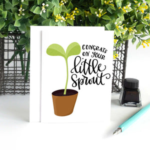 Congrats on Your Little Sprout Card