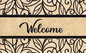 Welcome Script Coir Mat